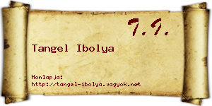 Tangel Ibolya névjegykártya